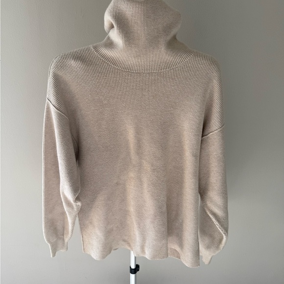 Free People Sweaters - Free People Soft Beige Turtleneck Sweater